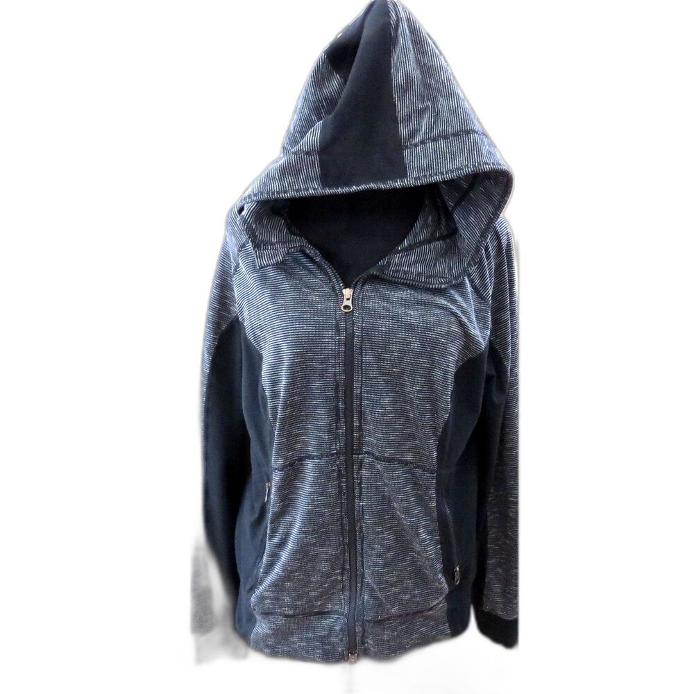 Zella Full zip hoodie  black/white  Small GUC - Picture 8 of 11